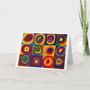 Squares with Circles, Abstract, Wassily Kandinsky Card