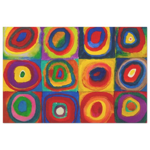 Squares with Circles Abstract Wassily Kandinsky Tissue Paper