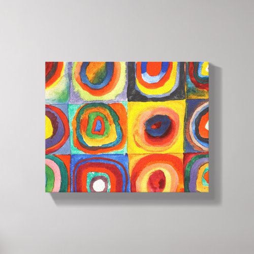 Squares with Concentric Circles by Kandinsky Canvas Print