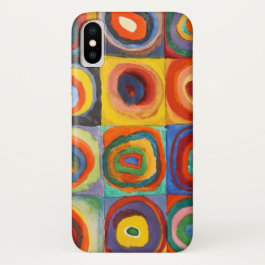 Squares with Concentric Circles by Kandinsky iPhone X Case