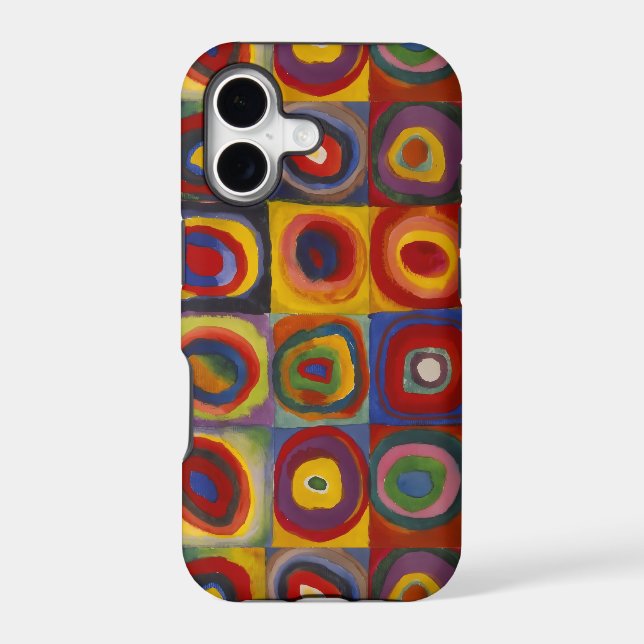 Squares With Concentric Circles Case-Mate iPhone Case (Back)