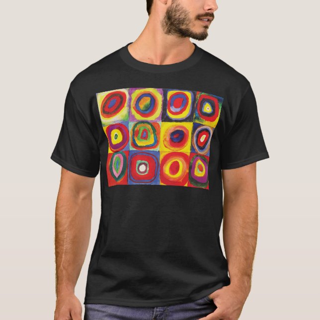 Squares with Concentric Circles Hiroaki Takahashi T-Shirt (Front)