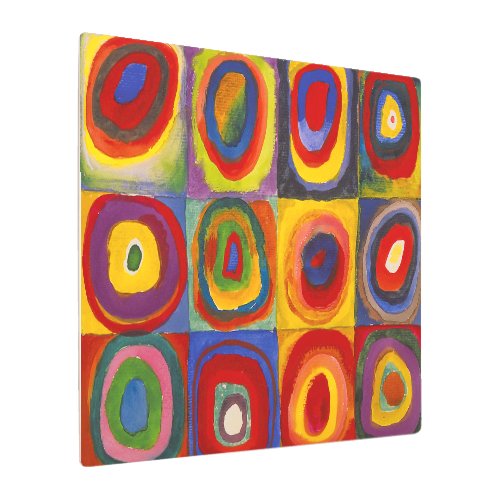 Squares with Concentric Circles  Kandinsky  Metal Print