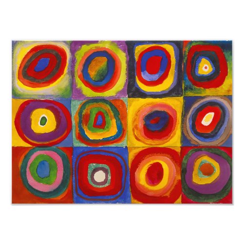 Squares with Concentric Circles  Kandinsky  Photo Print