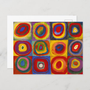 Squares with Concentric Circles   Kandinsky   Postcard
