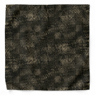 Squares with crossed scratches or dark brown cubes bandana