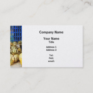 Squash at Farmer's Market - Platinum Finish Business Card