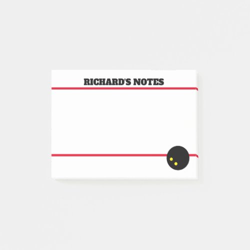 Squash ball Post_it Notes for sticky messages
