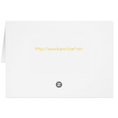 Squash Blossom card (Back Horizontal)