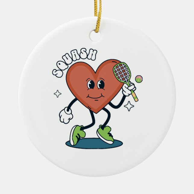 squash ceramic ornament (Front)