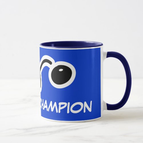 Squash champion mug for players and fans
