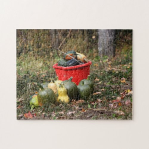 Squash Country Garden Harvest Orton Effect Jigsaw Puzzle