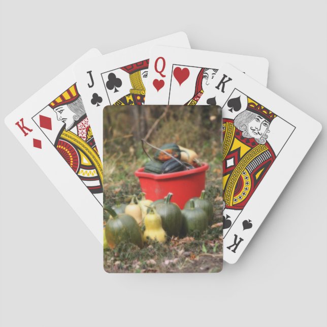 Squash Country Garden Harvest Orton  Poker Cards (Back)