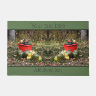 Squash Country Garden Harvest Personalized Doormat