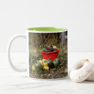 Squash Country Garden Harvest Personalized Two-Tone Coffee Mug