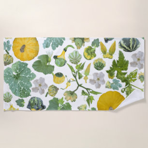 Squash Garden Beach Towel