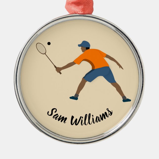 Squash Metal Ornament (Front)