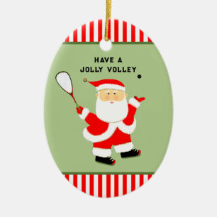 Squash Player Collectible Ceramic Ornament