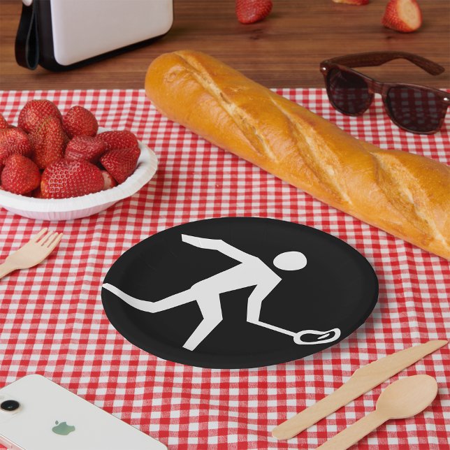 Squash Player Icon Paper Plates (Creator Uploaded)