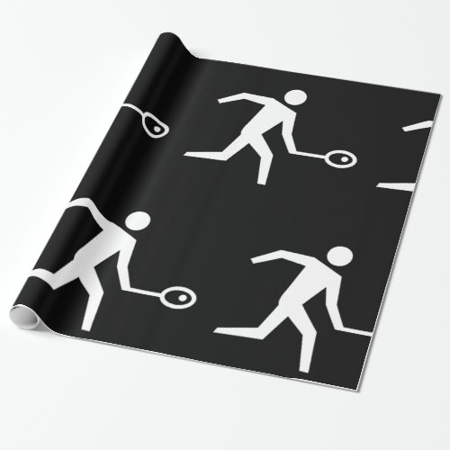Squash Player Icon Wrapping Paper