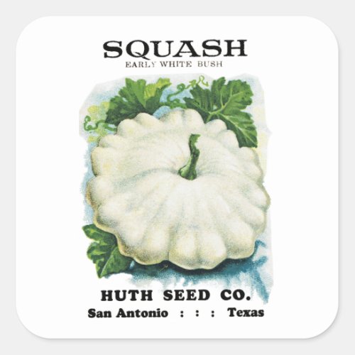 Squash Seed Packet Label