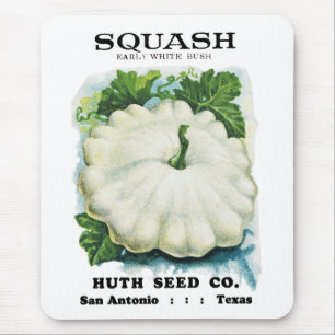 Squash Seed Packet Label Mouse Pad