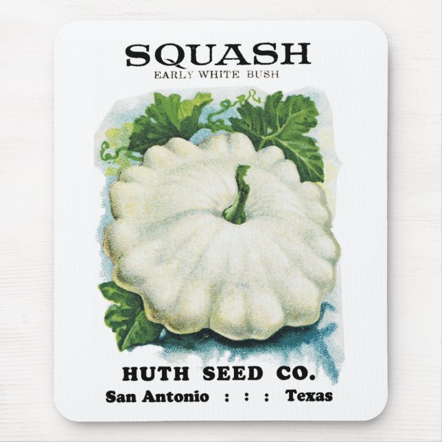 Squash Seed Packet Label Mouse Pad (Front)