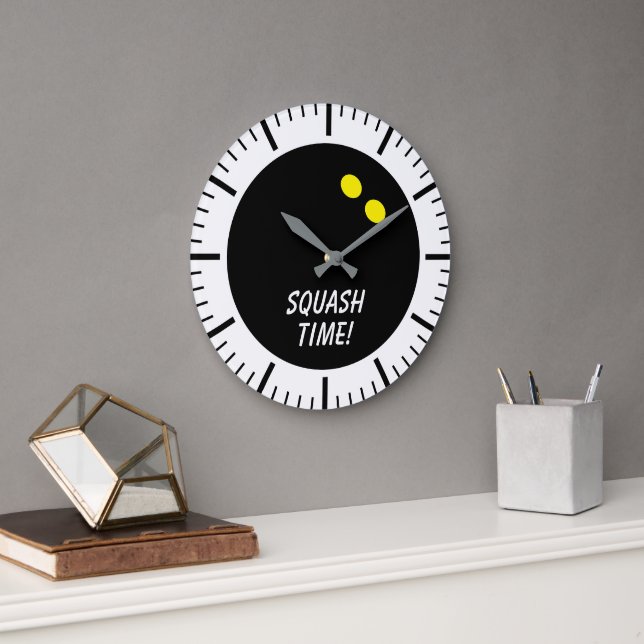 Squash sports club custom large wall clock (Office)