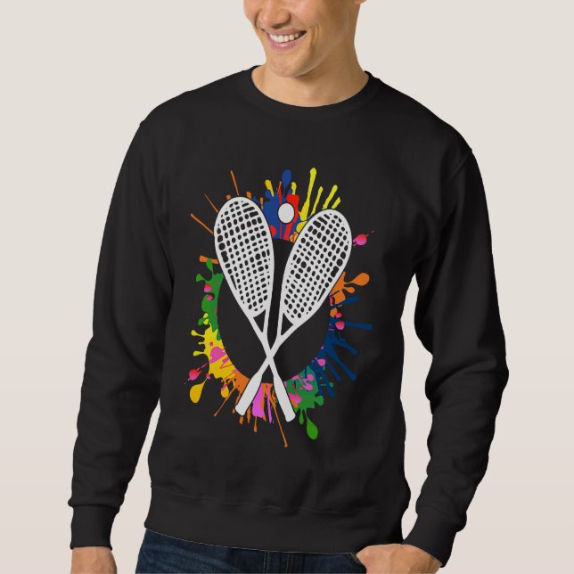 squash team and Squash Players playing squash Sweatshirt (Front)