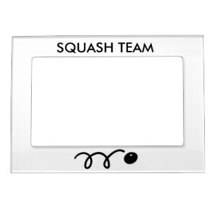 Squash team picture frame magnet for photos
