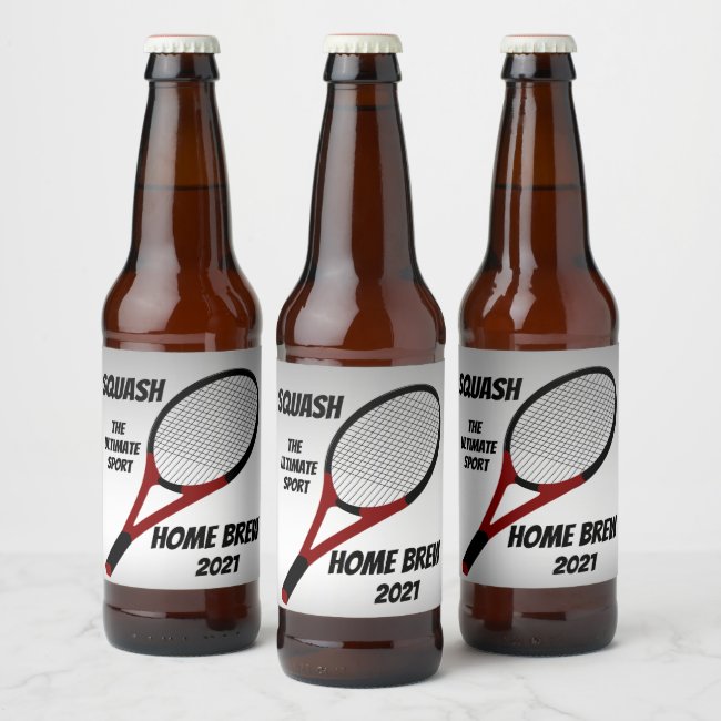 Squash the Ultimate Sport Beer Labels