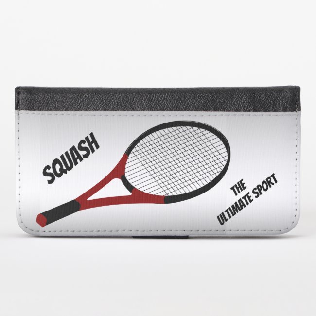 Squash the Ultimate Sport iPhone X Wallet Case