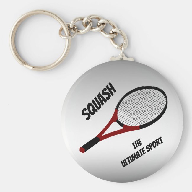 Squash the Ultimate Sport Keychain
