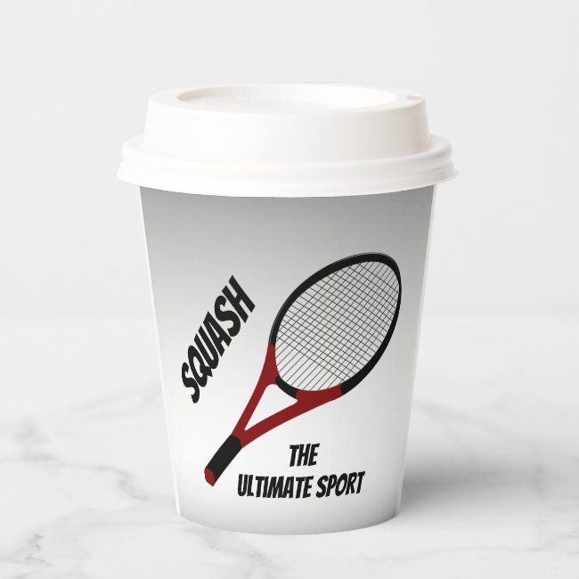 Squash the Ultimate Sport Paper Cups