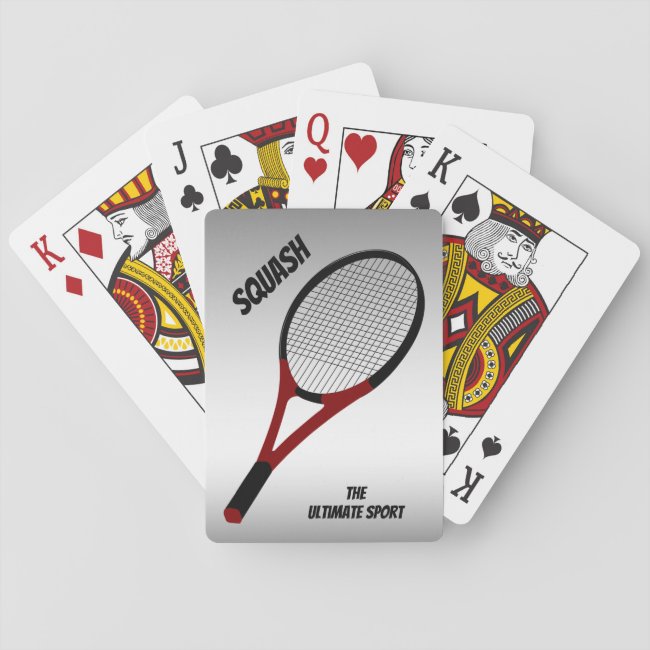 Squash the Ultimate Sport Playing Cards