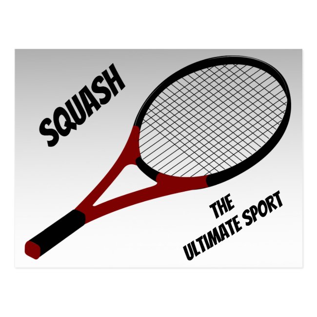 Squash the Ultimate Sport Postcard