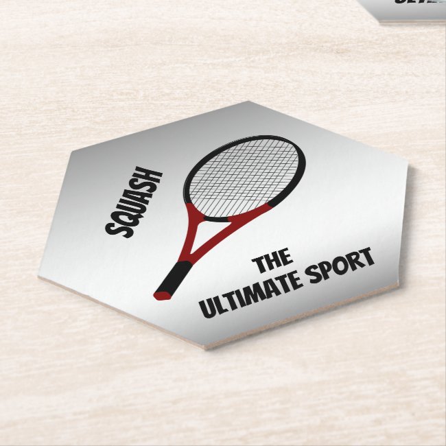 Squash the Ultimate Sport Sturdy Paper Coasters