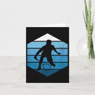 Squash Womens Mens Badminton Player Shuttle Card