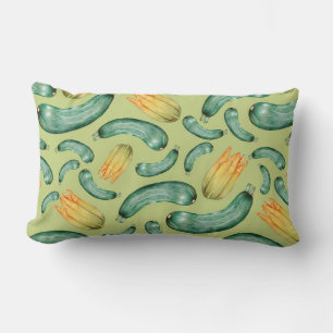 Squash/Zucchini  Pattern Lumbar Pillow