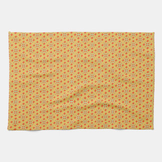 Squashed Diamond Quatrafoil pattern kitchen towel