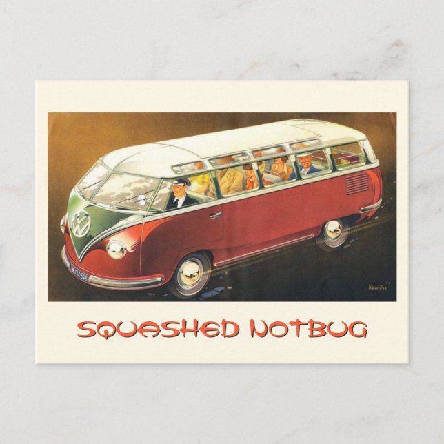 Squashed Notbug Postcard (Front)