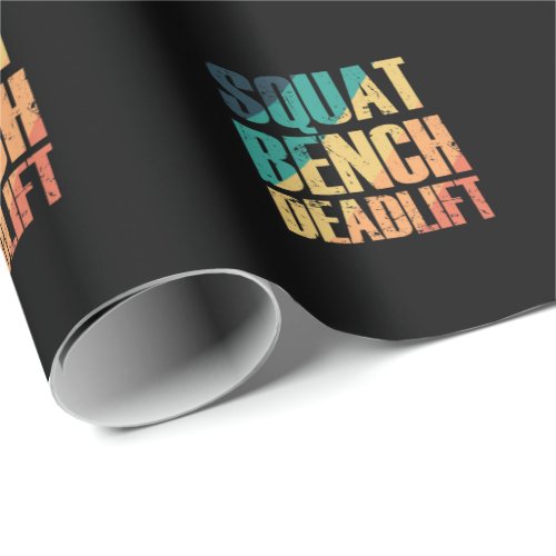 Squat Bench Deadlift Bodybuilding Muskeln Wrapping Paper