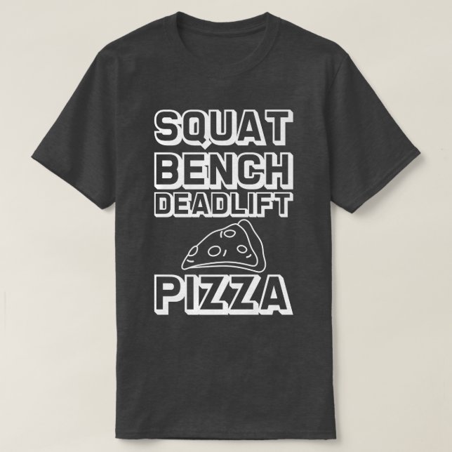 Squat Bench Deadlift Pizza --- Premium 30275275 T-Shirt (Design Front)