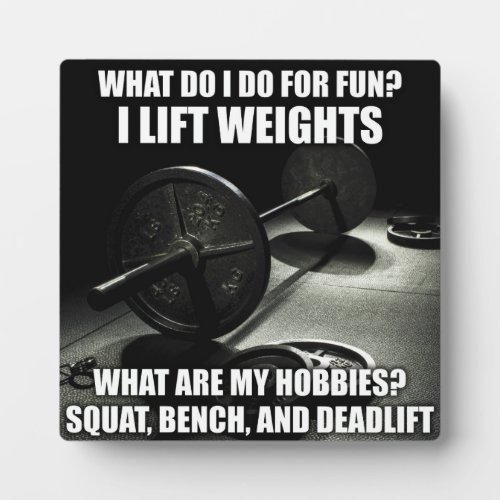 Squat Bench Deadlift _ Powerlifting Motivational Plaque