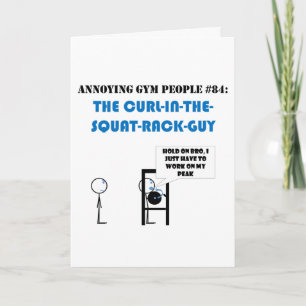 Squat Rack Curls Card