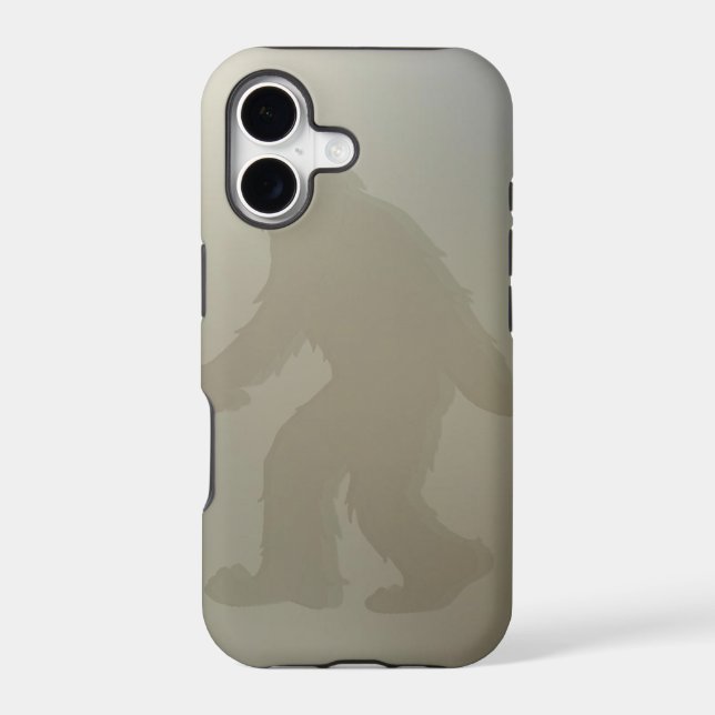 Squatch behind frosted glass iphone case (Back)