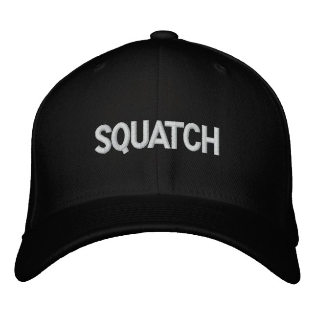 SQUATCH EMBROIDERED BASEBALL HAT (Front)