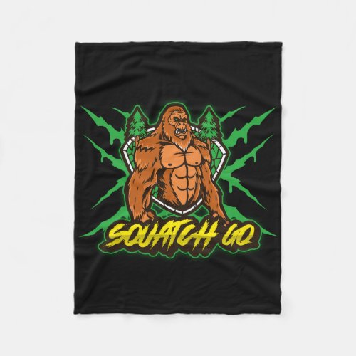 Squatch GQ Fleece Blanket 30x40