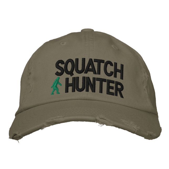 Squatch Hunter Embroidered Baseball Cap (Front)