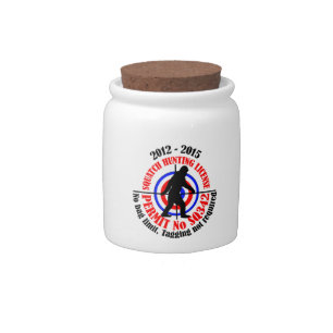 squatch hunting permit candy jar
